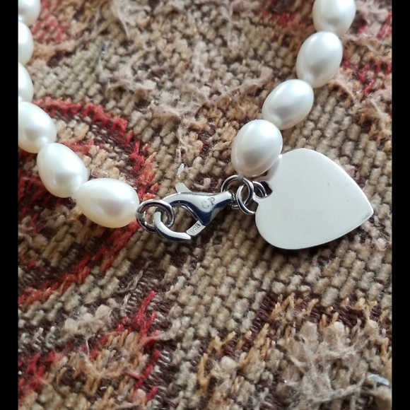 Sterling & Pearl Bracelet - Picture 3 of 11